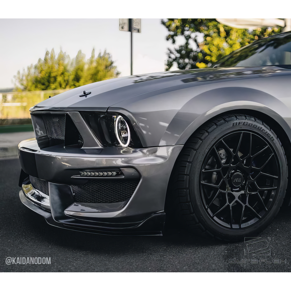 Modify your Ford Mustang 2005 with our Exterior/Front Bumpers or Lips - Front three quarter angle of the vehicle