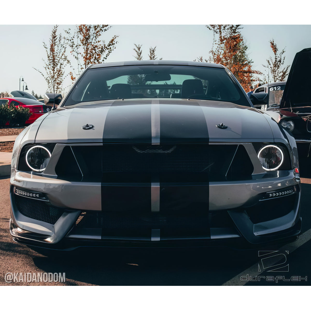 Modify your Ford Mustang 2005 with our Exterior/Front Bumpers or Lips - Front view of a custom Ford Mustang