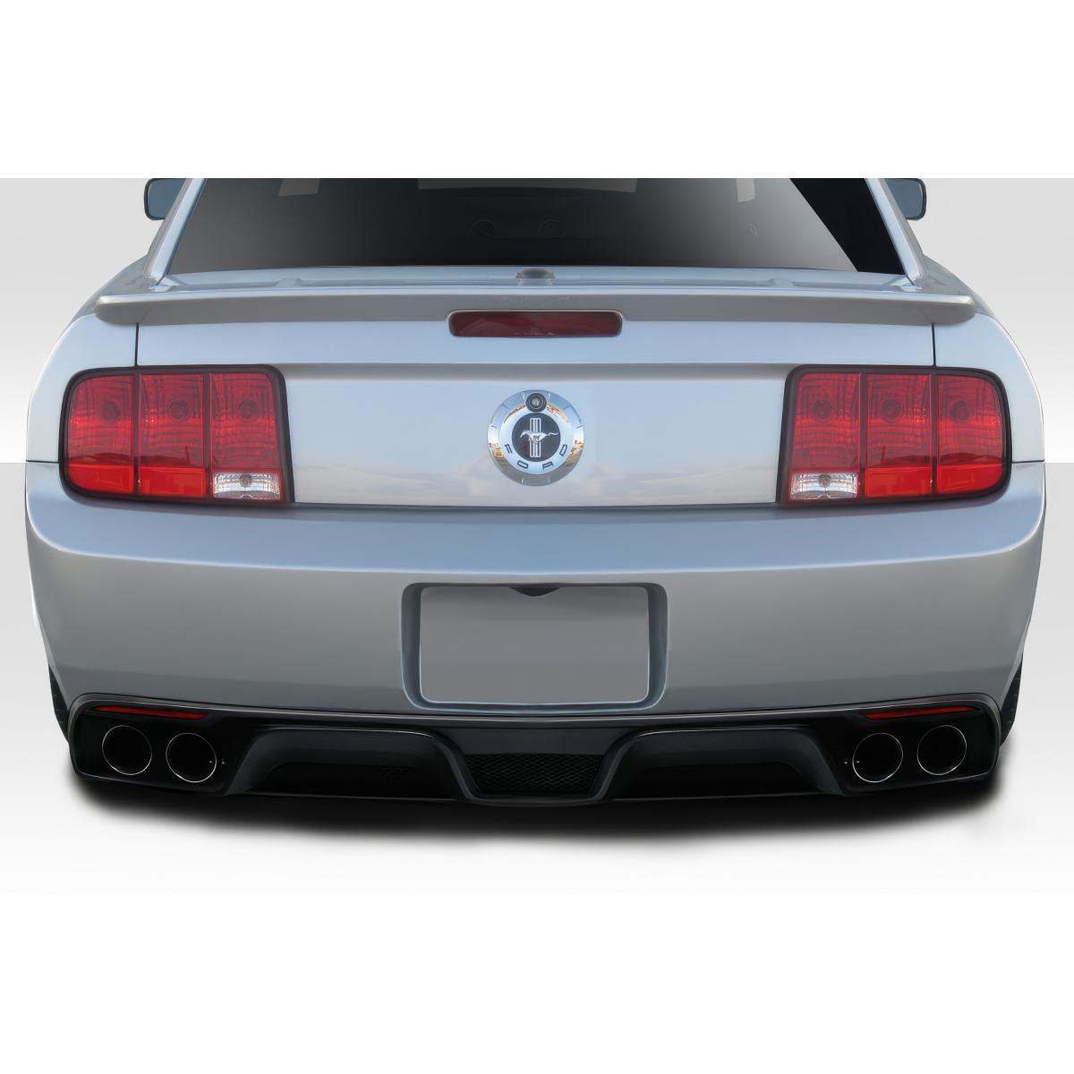 Modify your Ford Mustang 2005 with our Exterior/Rear Bumpers or Lips - Viewed from the rear at eye level