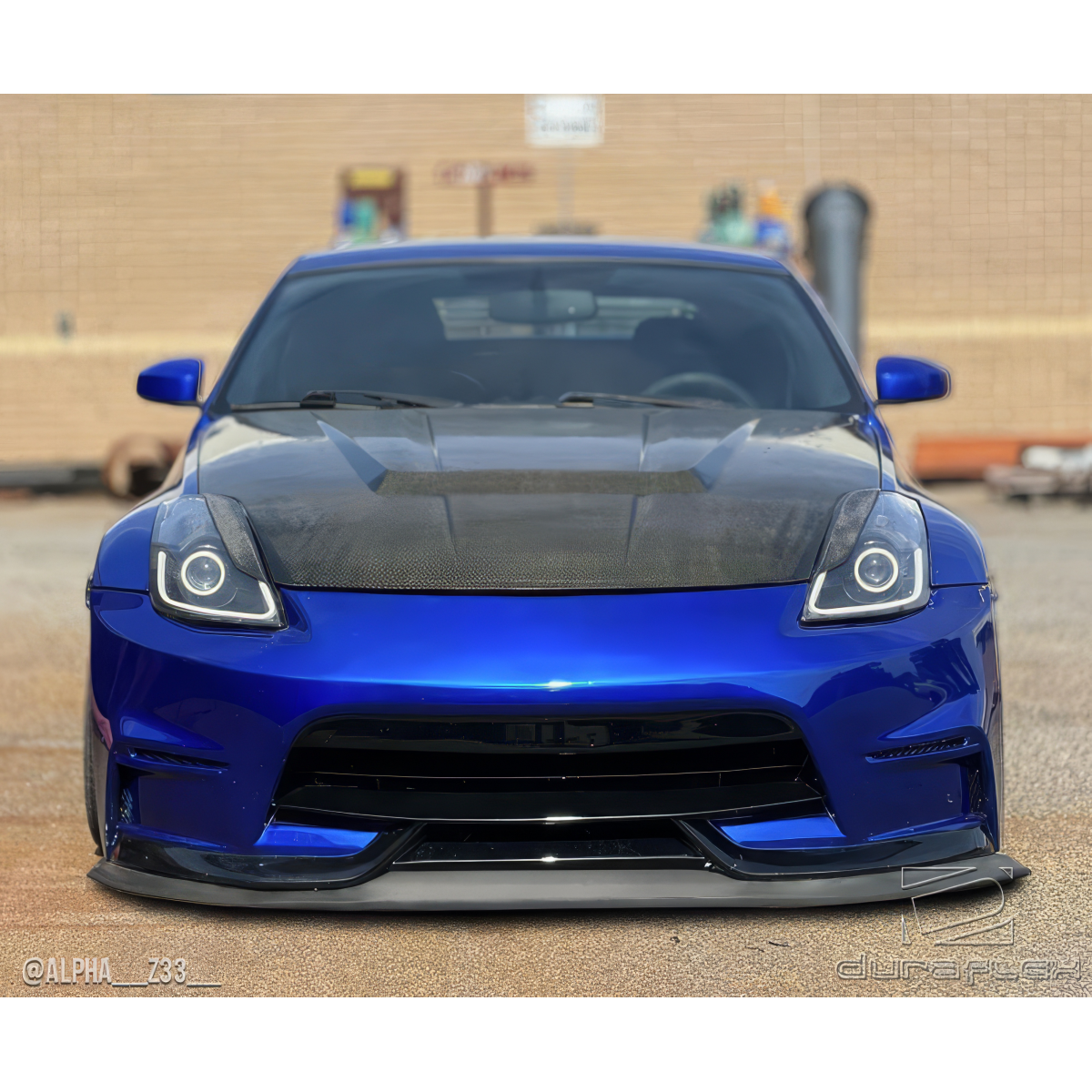 Modify your Nissan 350Z 2003 with our Exterior/Front Bumpers or Lips - Front view of a modified Nissan 350Z