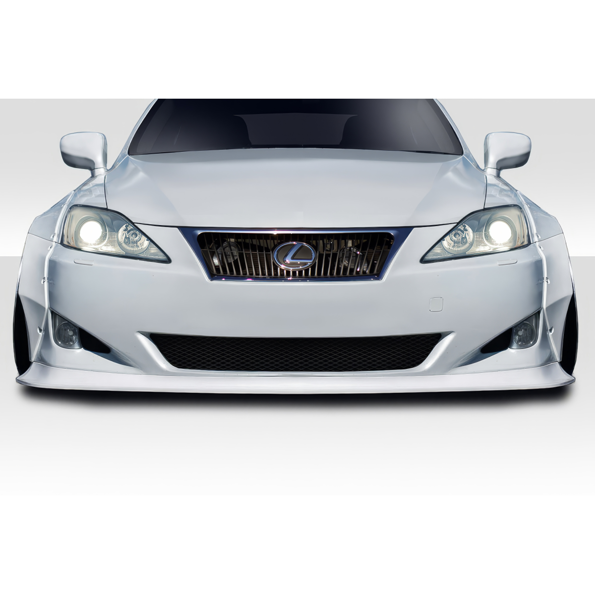 Modify your Lexus IS Series 2006 with our Exterior/Front Bumpers or Lips - Front view of the car at eye level