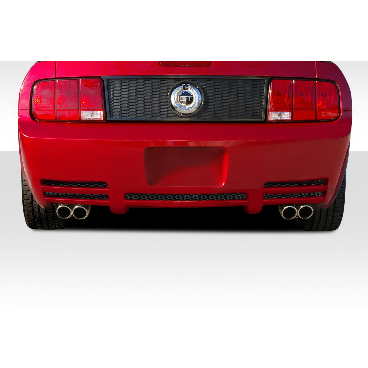 Modify your Ford Mustang 2005 with our Exterior/Rear Bumpers or Lips - Rear view of vehicle from low angle