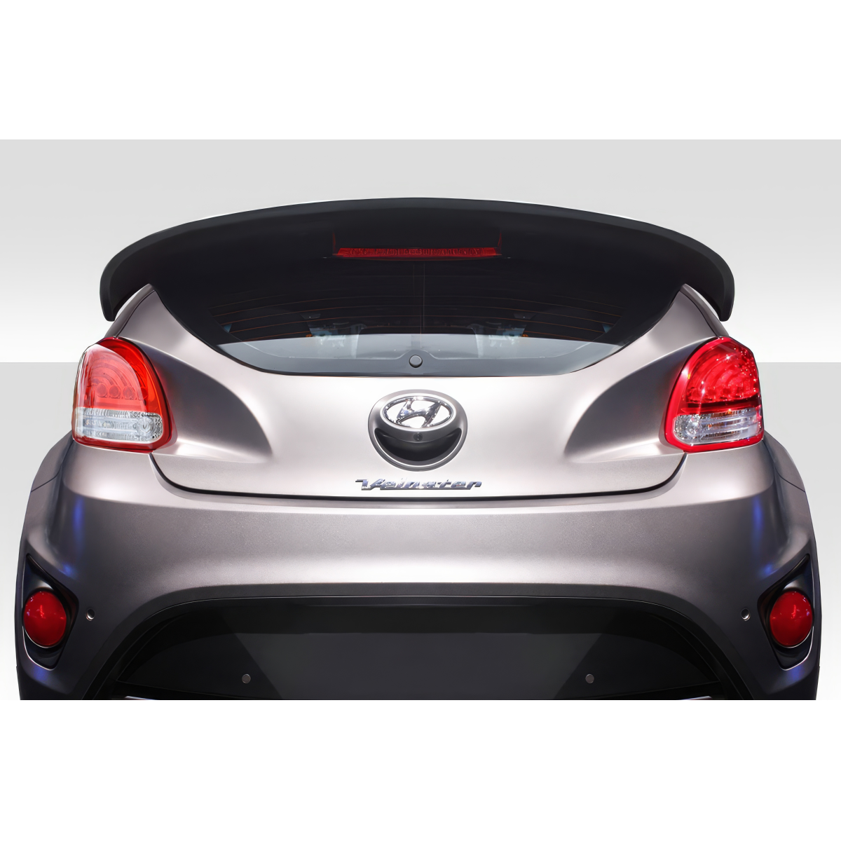 Modify your Hyundai Veloster 2012 with our Exterior/Wings - Rear view at a slight upward angle