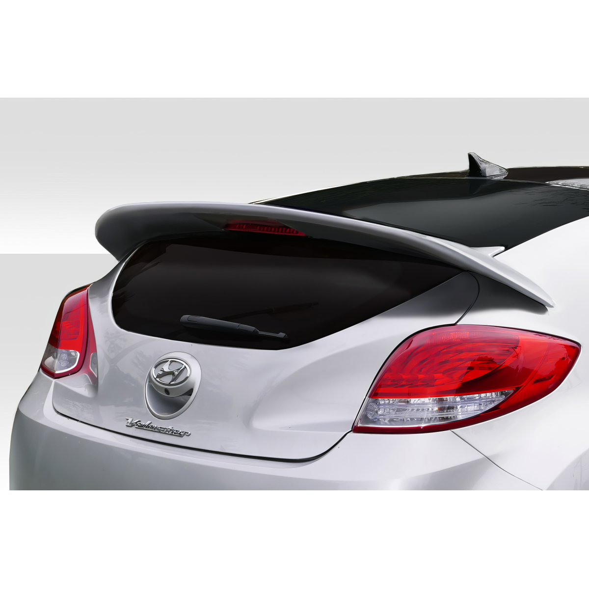 Modify your Hyundai Veloster 2012 with our Exterior/Wings - Rear view at slightly elevated angle