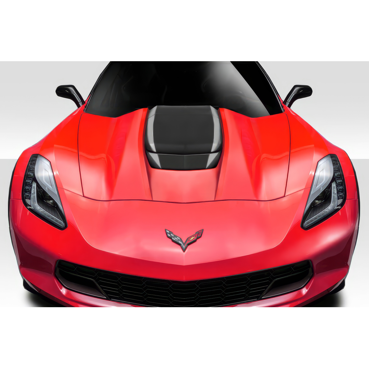 Modify your Chevrolet Corvette 2014 with our Exterior/Hoods - Front view at eye level