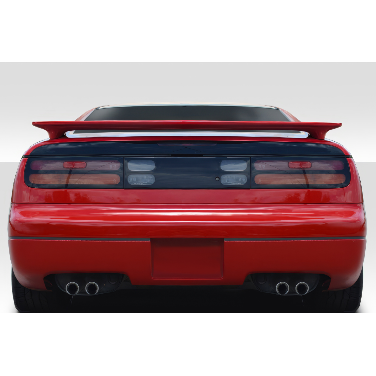 Modify your Nissan 300ZX 1990 with our Exterior/Wings - Rear view angle of a Nissan 300ZX Z32