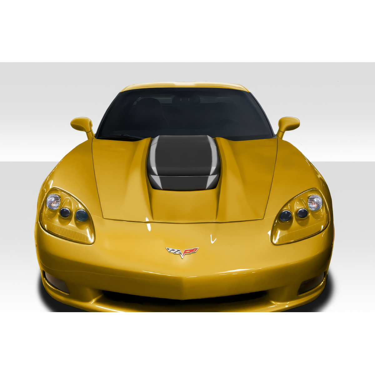 Modify your Chevrolet Corvette 2005 with our Exterior/Hoods - Front view angled down slightly