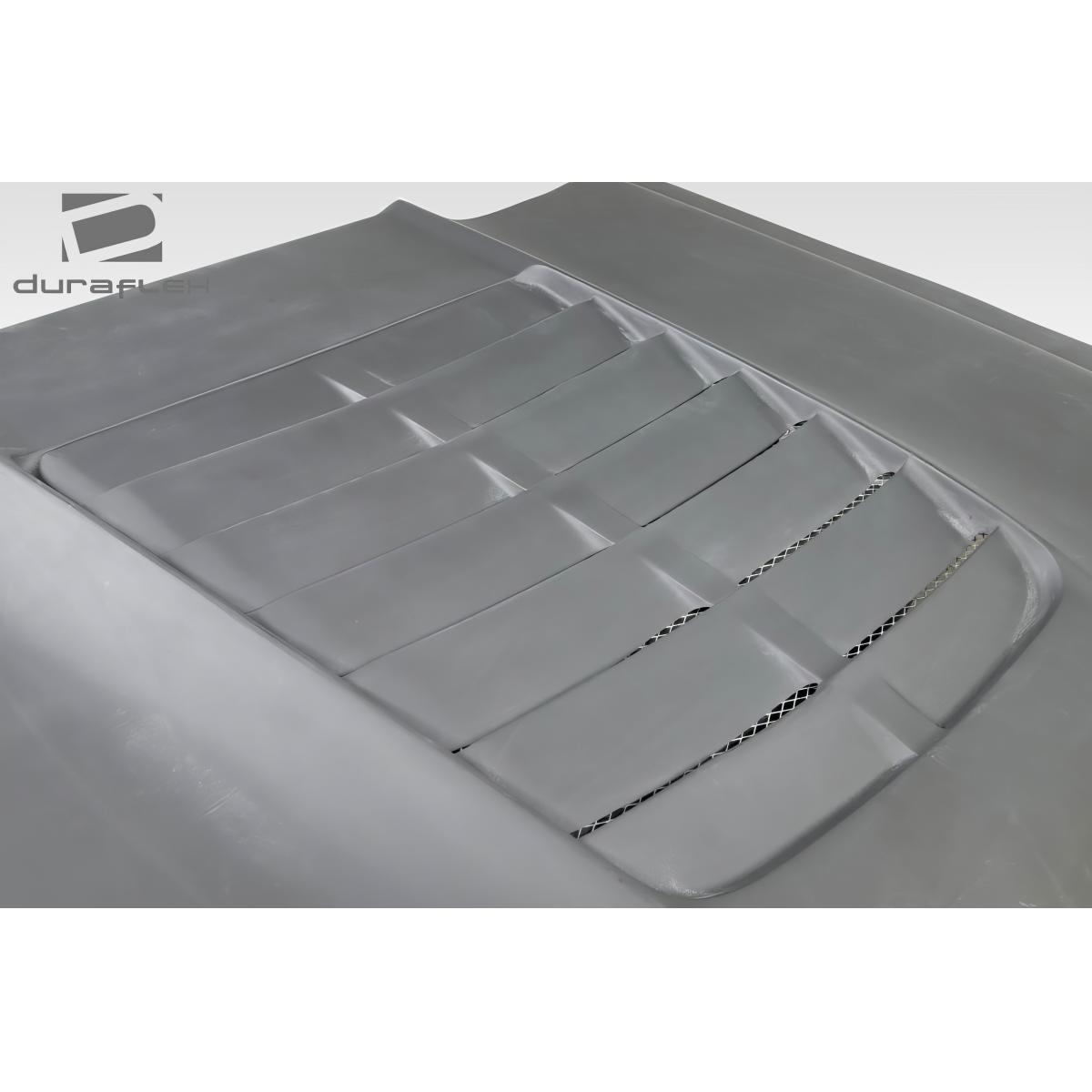 Modify your Ford F-250 Super Duty 2008 with our Exterior/Hoods - Top view of the hood part at a slight angle