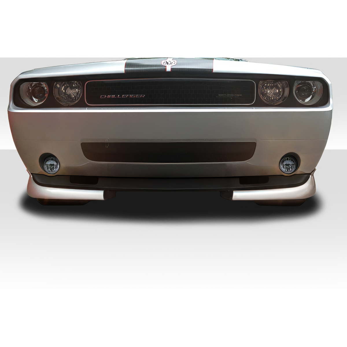 Modify your Dodge Challenger 2008 with our Exterior/Other Exterior - Frontal view of the front lip splitter