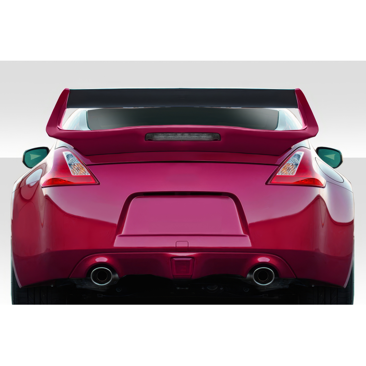 Modify your Nissan 370Z 2009 with our Exterior/Wings - View from the rear at eye level angle