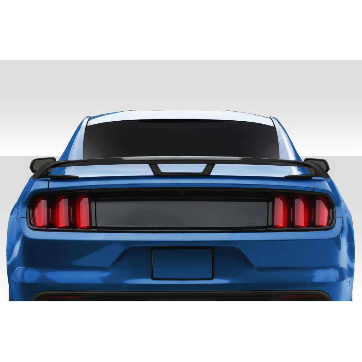 Modify your Ford Mustang 2015 with our Exterior/Wings - Rear view angle showing Mustang rear wing spoiler