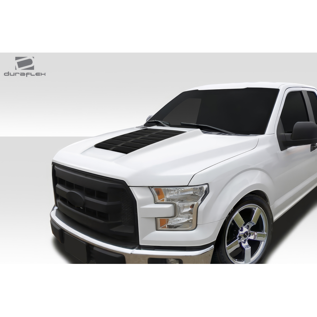 Modify your Ford F-150 2015 with our Exterior/Hoods - Angle is front three quarter view