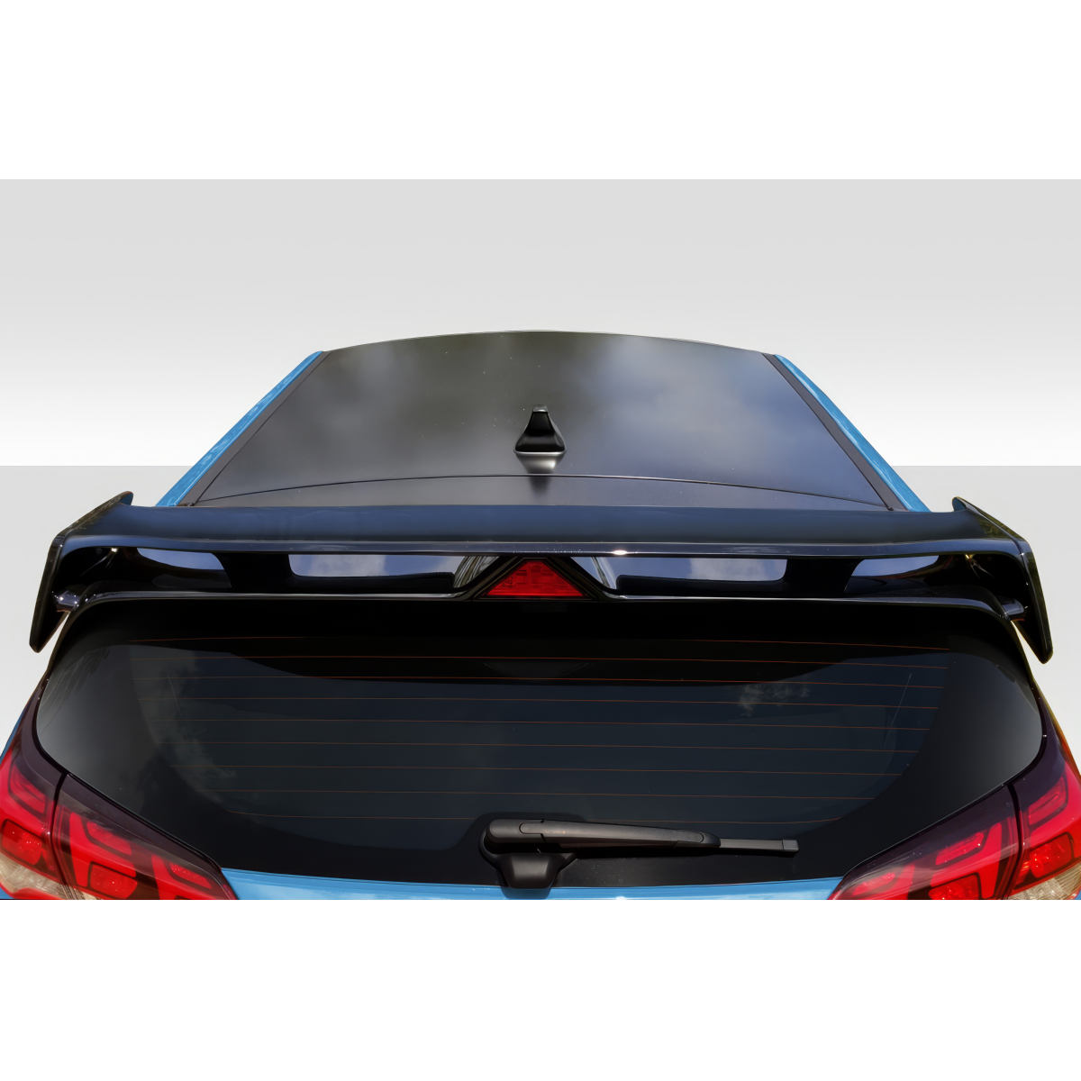 Modify your Hyundai Veloster 2019 with our Exterior/Wings - Rear angle view of the vehicle wing spoiler