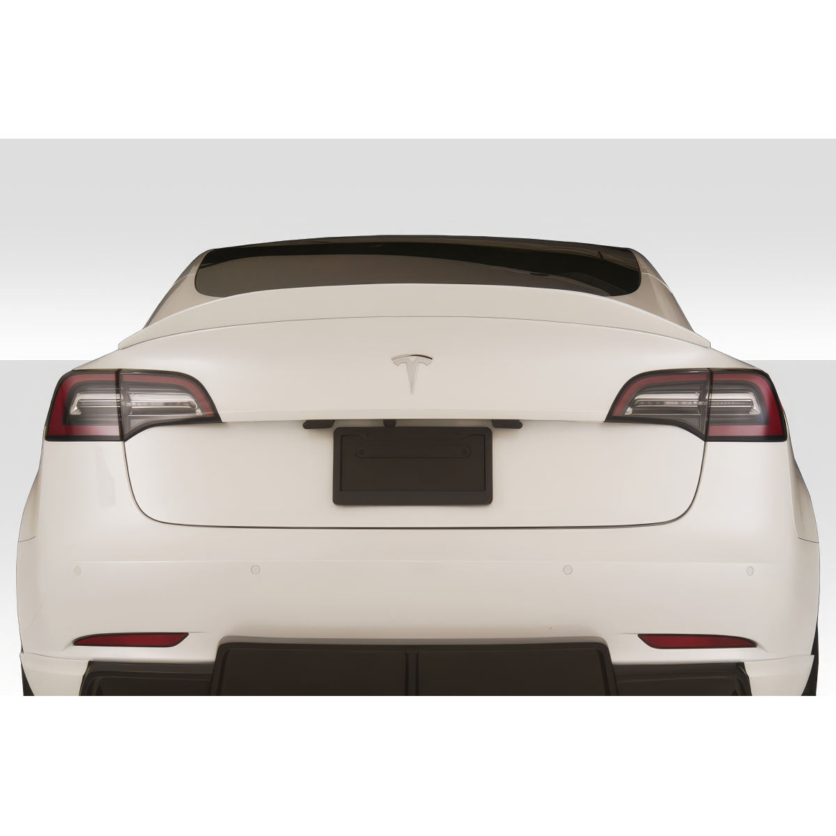 Modify your Tesla 3 2018 with our Exterior/Wings - Rear view angle of the Tesla Model 3