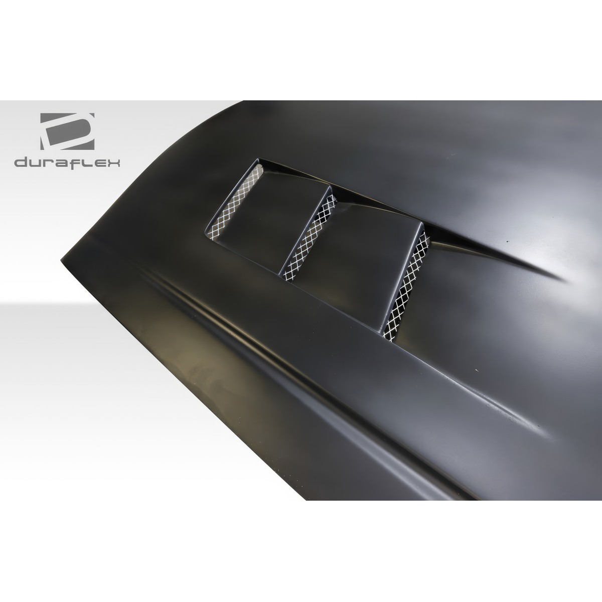 Modify your Honda Accord 2008 with our Exterior/Hoods - Angled view of a car hood with vents