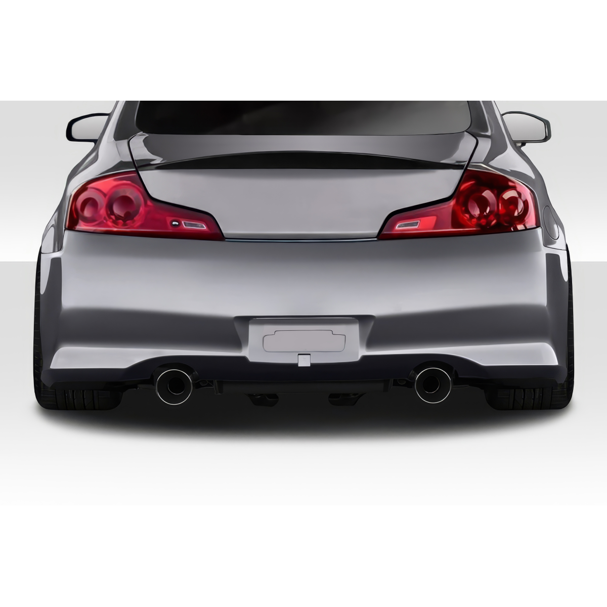 Modify your Infiniti G35 2003 with our Exterior/Rear Bumpers - Rear view of a vehicle looking straight on