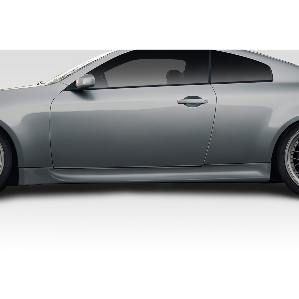 Modify your Infiniti G35 2003 with our Exterior/Side Skirts - Side view of car showing side skirt attachment