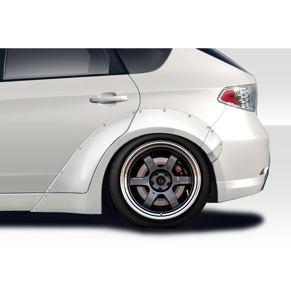 Modify your Subaru Impreza 2008 with our Exterior/Fenders - Profile view of vehicle part at a side angle