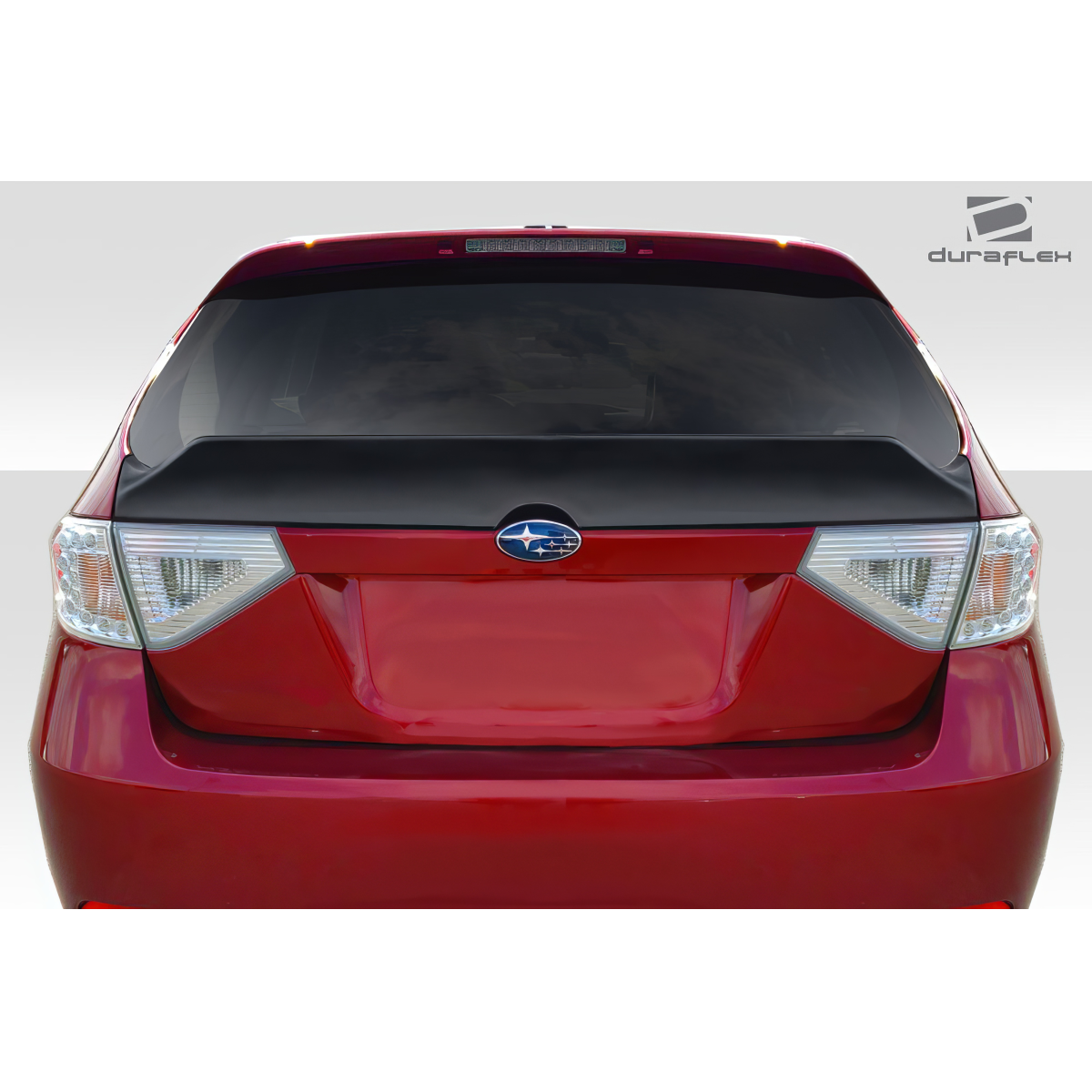 Modify your Subaru Impreza 2008 with our Exterior/Wings - View from the rear at a straight angle