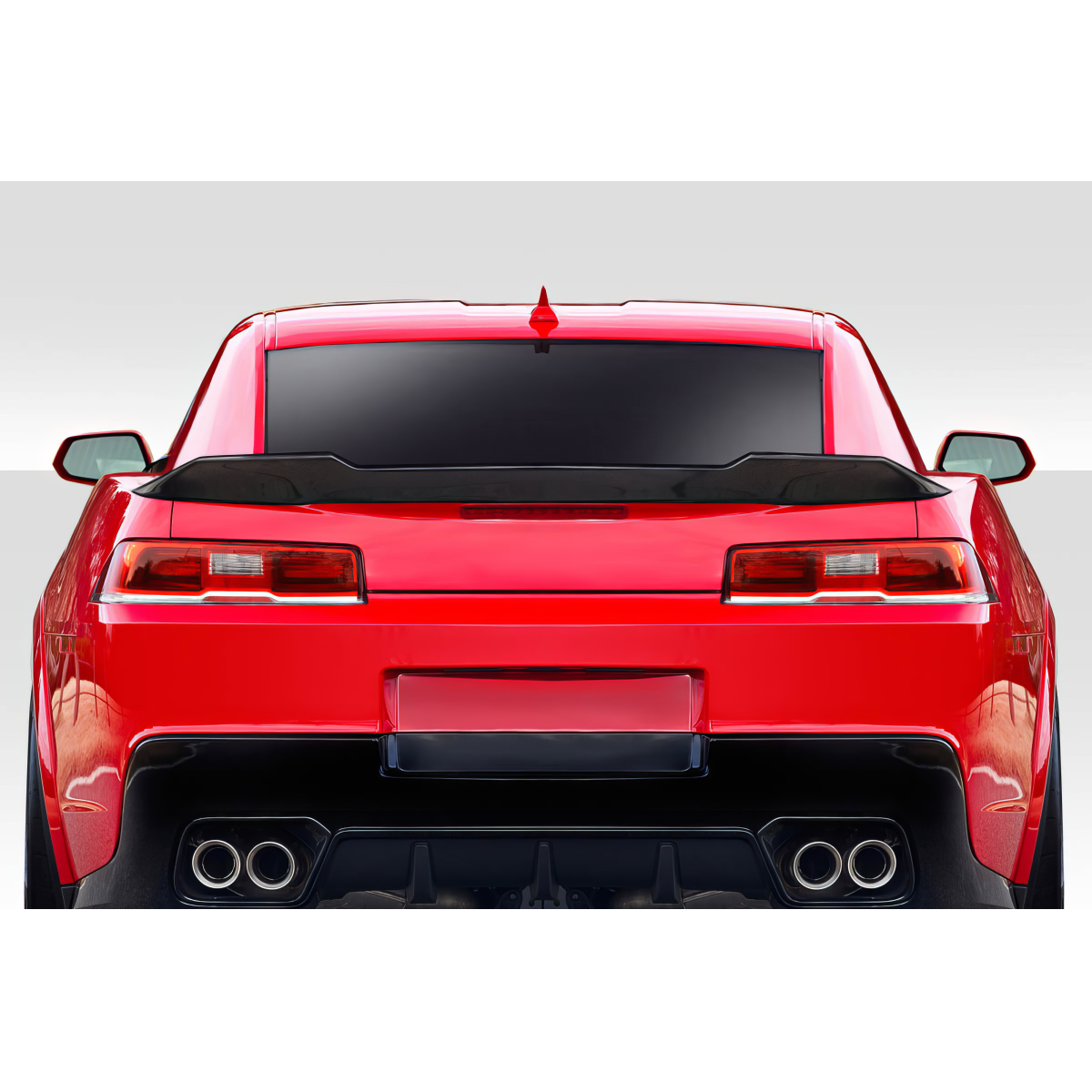 Modify your Chevrolet Camaro 2014 with our Exterior/Wings - Rear view of the Camaro from a straight angle