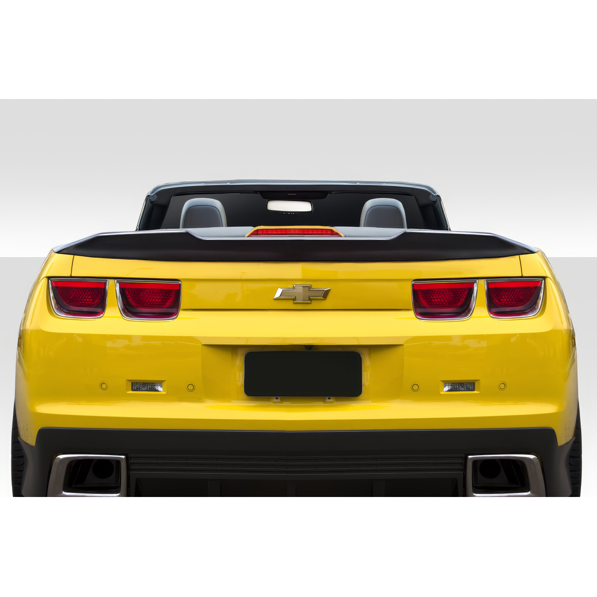 Modify your Chevrolet Camaro 2010 with our Exterior/Wings - Rear angle view of a convertible car