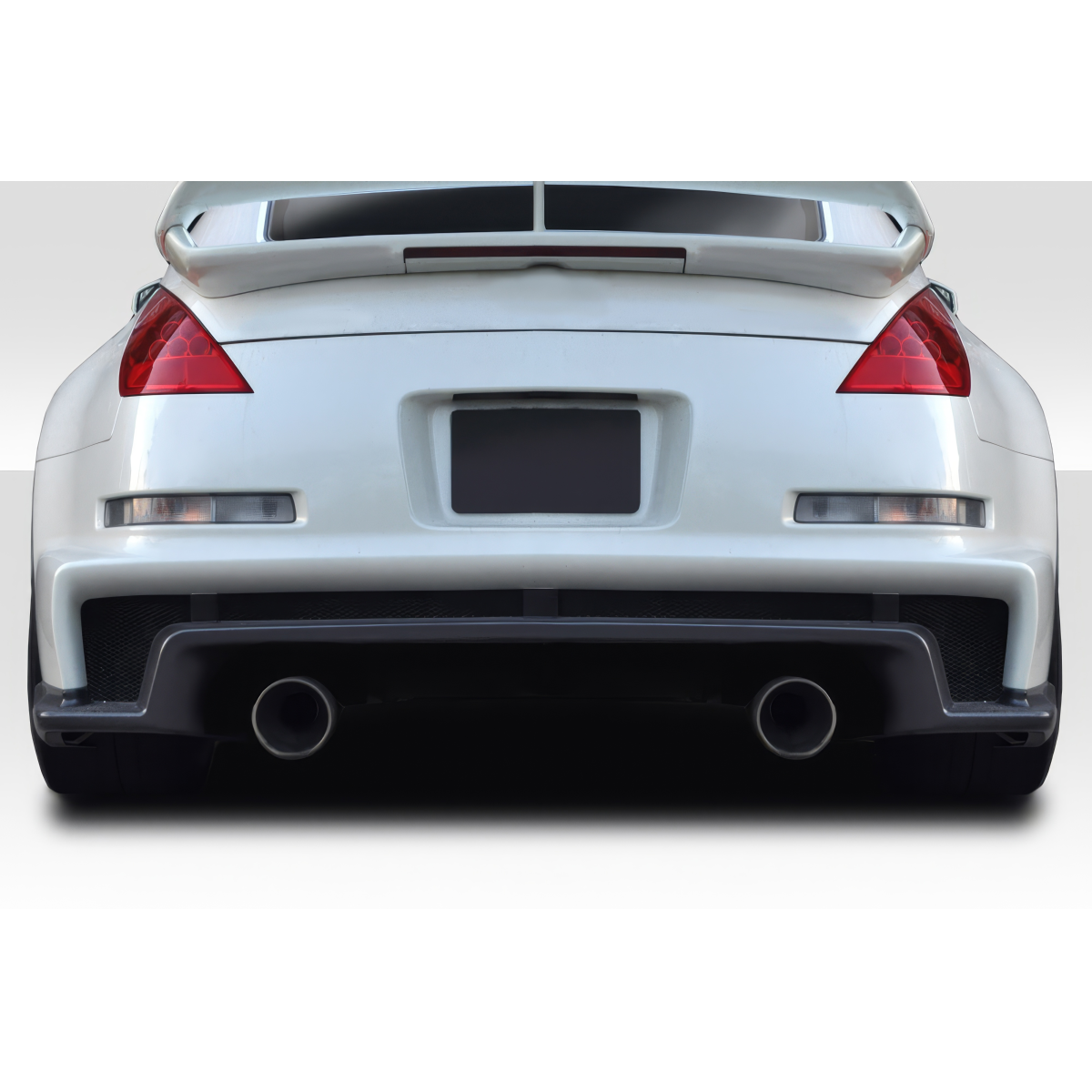 Modify your Nissan 350Z 2003 with our Exterior/Rear Bumpers or Lips - Rear view angled slightly upward