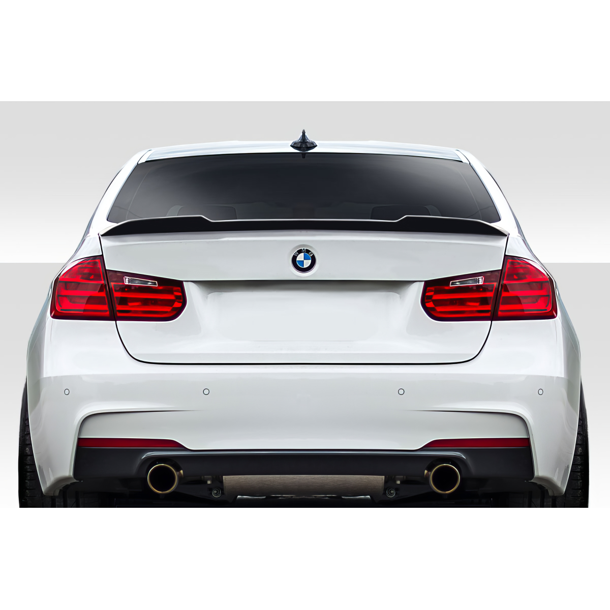 Modify your BMW 3-Series 2012 with our Exterior/Wings - Rear angle view of the vehicle