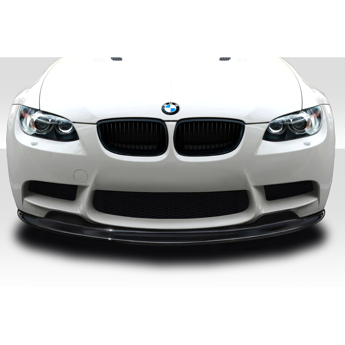 Modify your BMW M3 2008 with our Exterior/Front Bumpers or Lips - Front view of vehicle at a straight angle