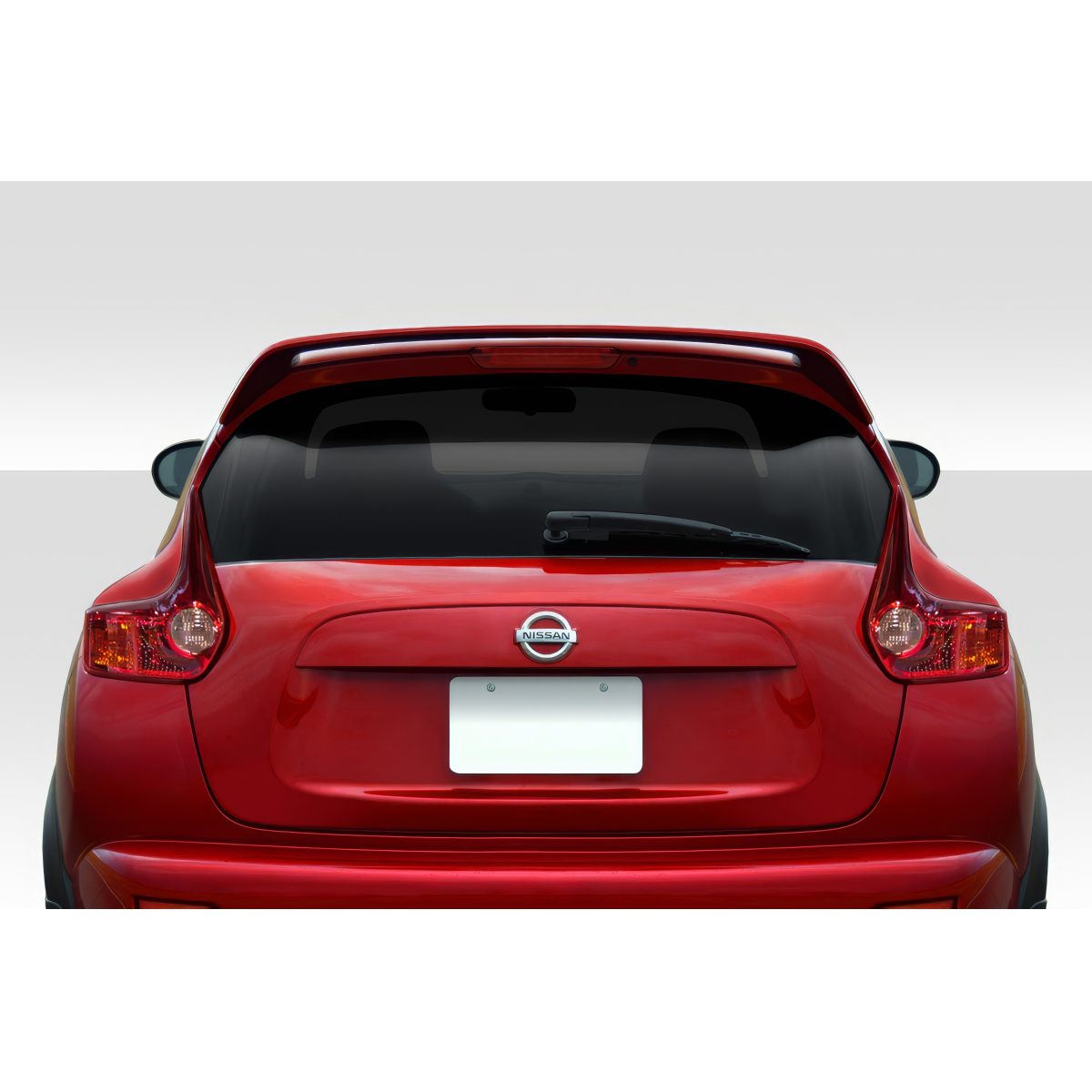 Modify your Nissan Juke 2011 with our Exterior/Wings - Rear view of the vehicle at a straight angle