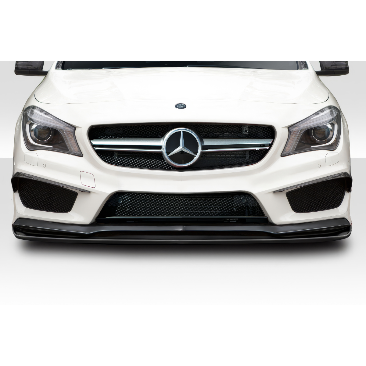 Modify your Mercedes-Benz CLA250 2014 with our Exterior/Front Bumpers or Lips - Frontal view of the vehicle part at zero degrees