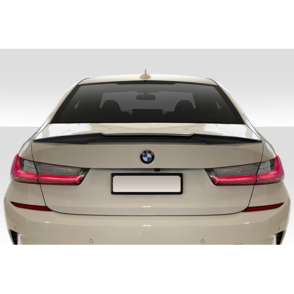 Modify your BMW 3-Series 2019 with our Exterior/Wings - Rear view angle of the BMW 3 Series G20