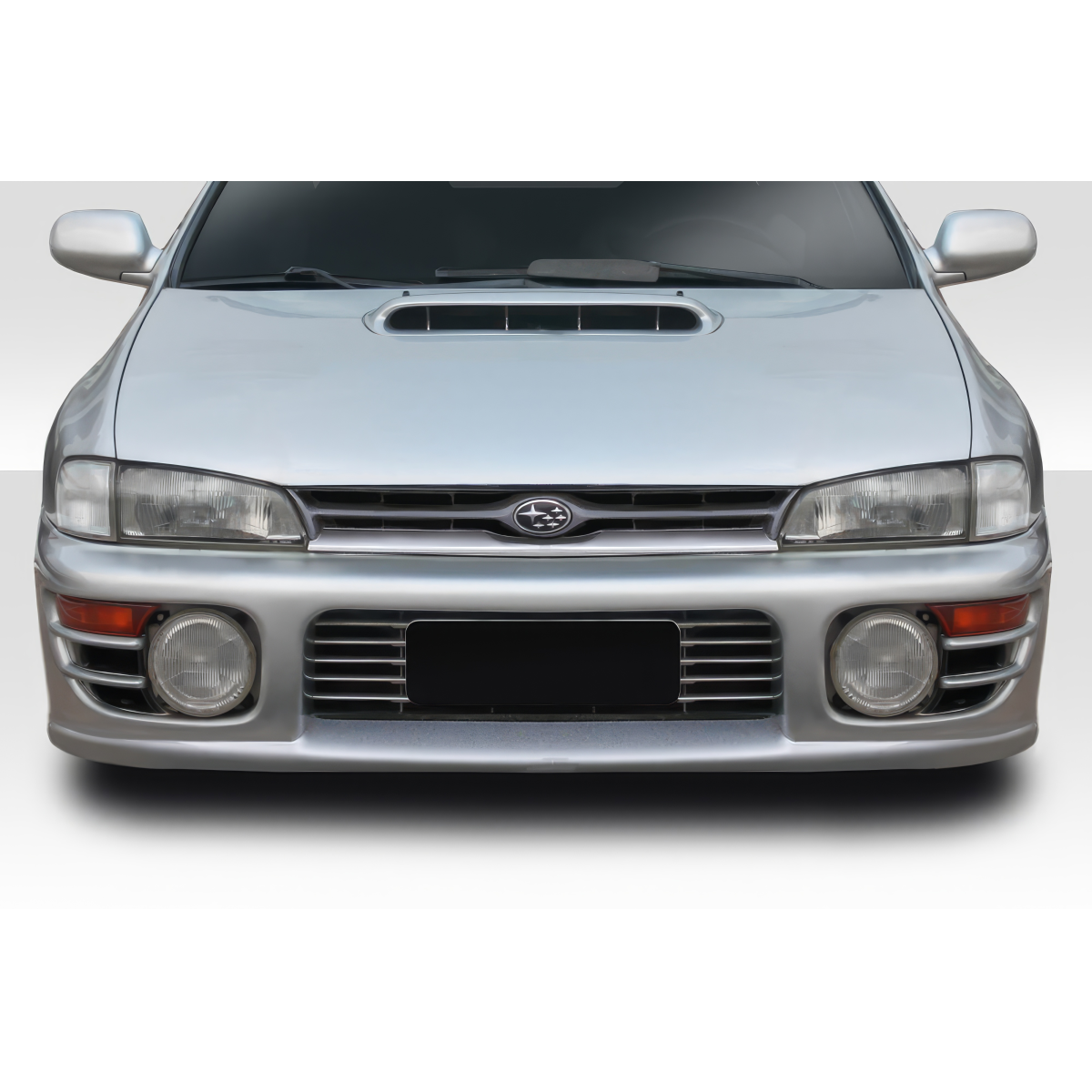 Modify your Subaru Impreza 1993 with our Exterior/Front Bumpers or Lips - Front view of Subaru Impreza bumper part