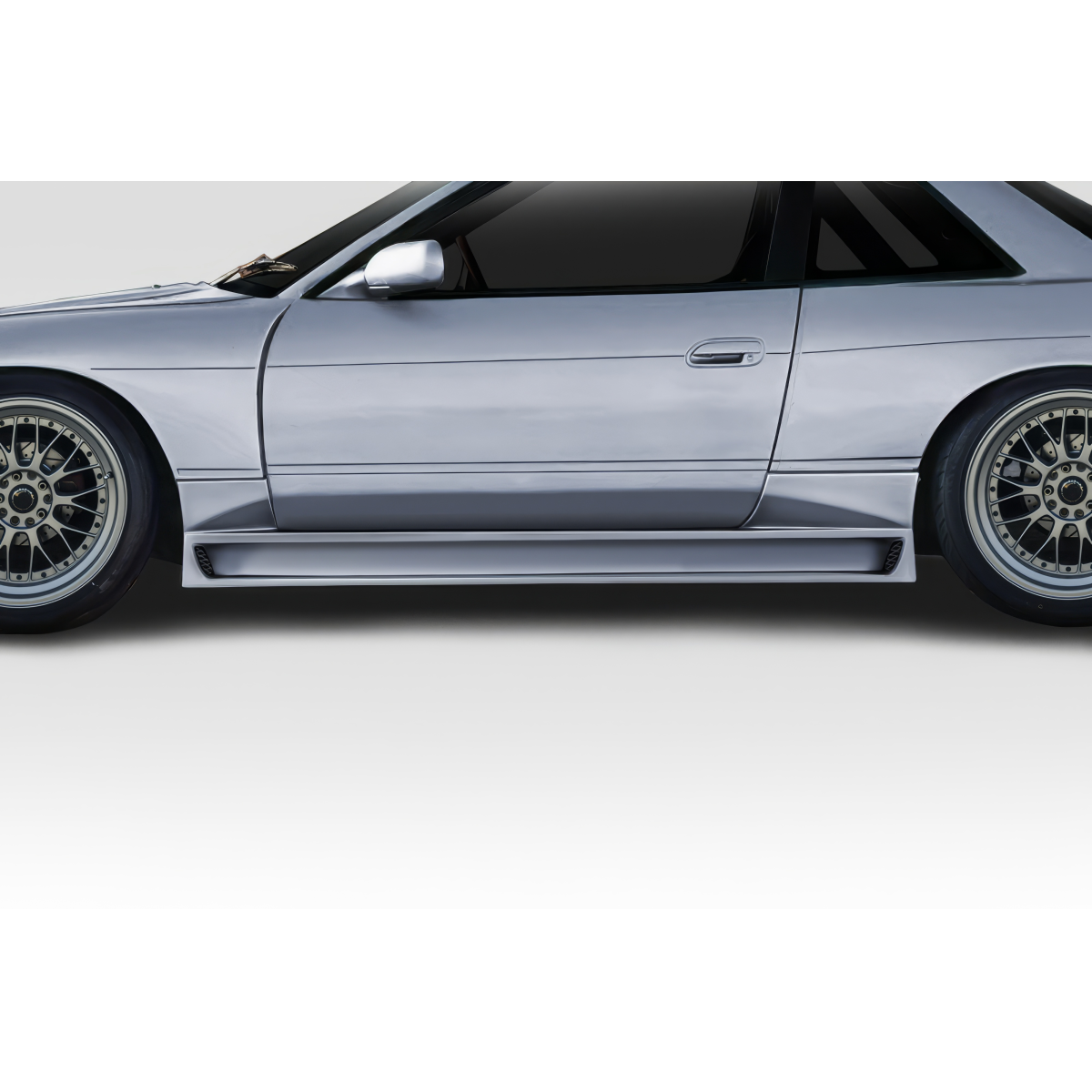 Modify your Nissan 240SX 1989 with our Exterior/Side Skirts - Side angle view of vehicle part