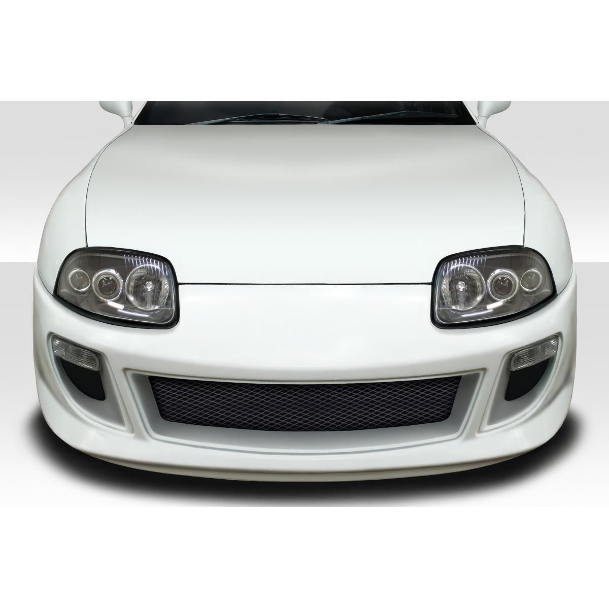 Modify your Toyota Supra 1993 with our Exterior/Front Bumpers or Lips - Front view of a bumper at a straight angle