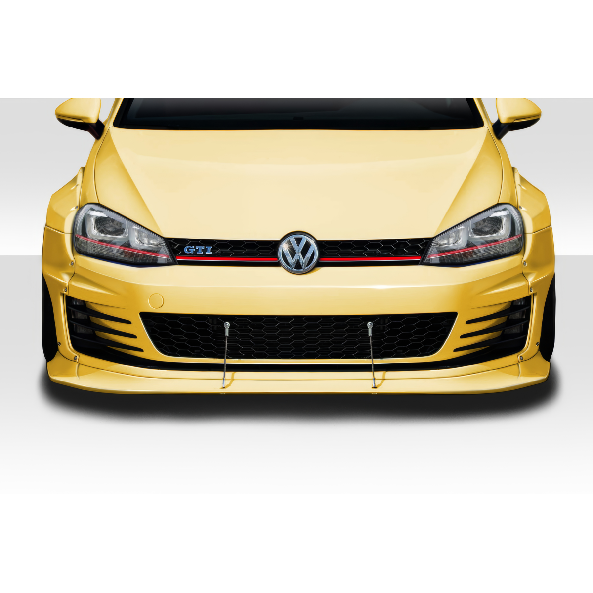 Modify your Volkswagen Golf 2015 with our Exterior/Front Bumpers or Lips - Front view of vehicle at eye level angle