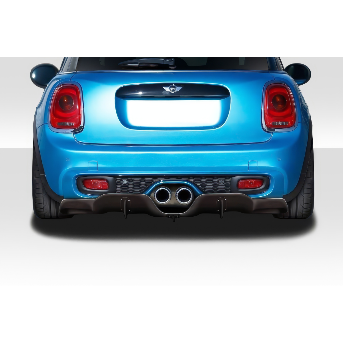 Modify your Mini Cooper 2014 with our Exterior/Diffusers - Rear view angled slightly upwards