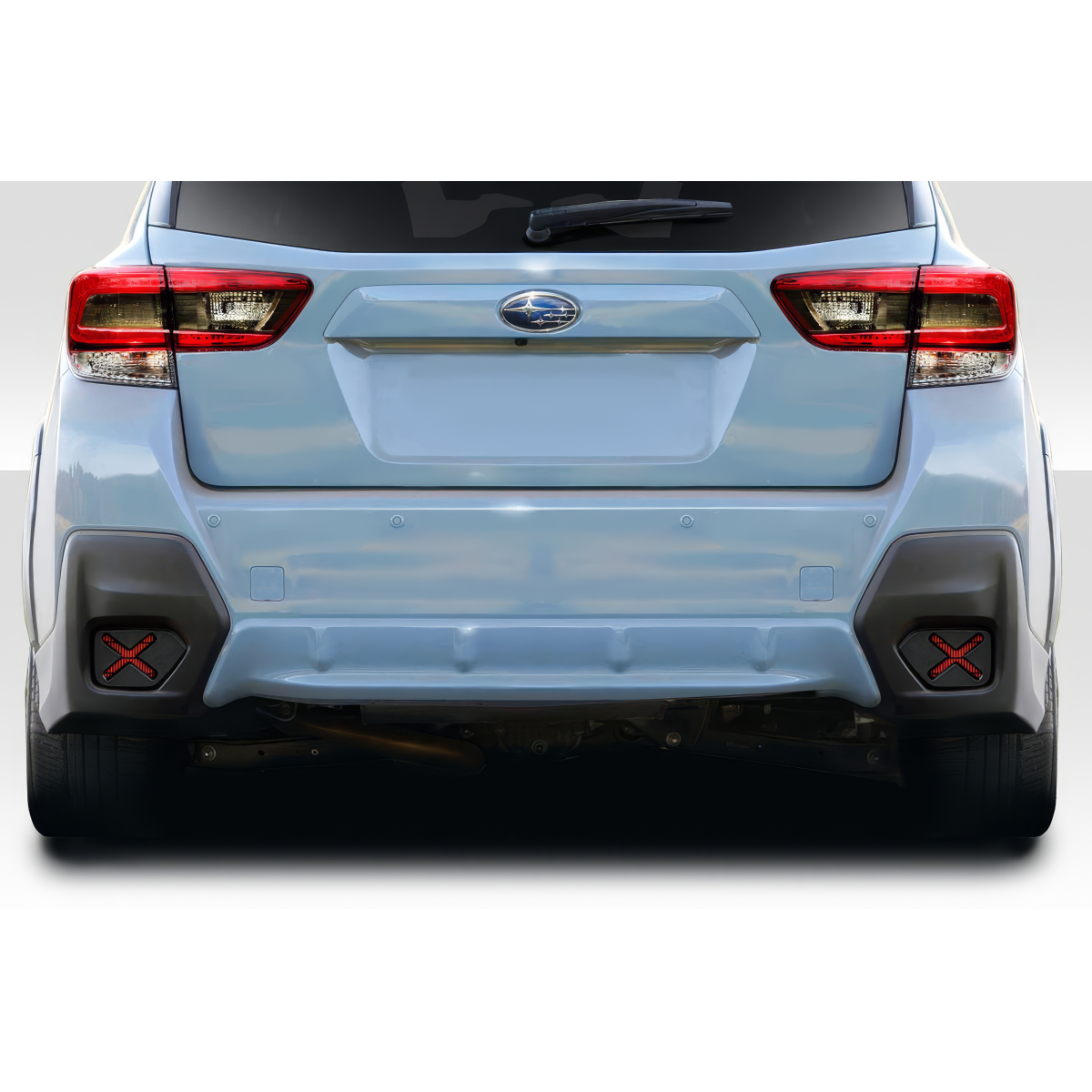 Modify your Subaru Crosstrek 2018 with our Others - View from rear at straight angle