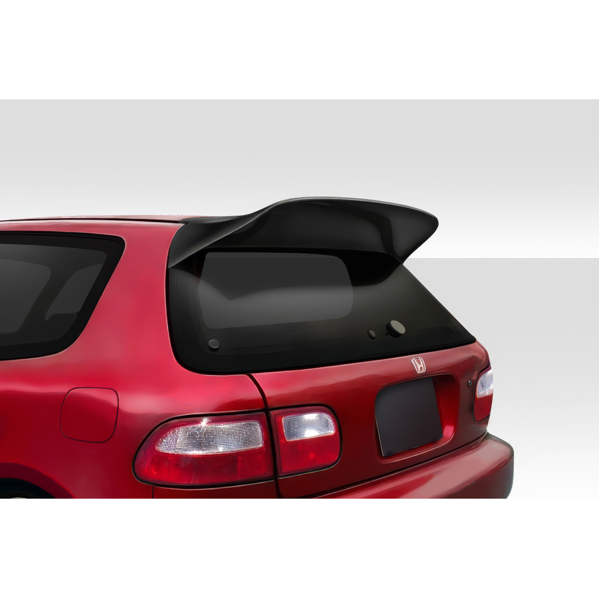 Modify your Honda Civic 1992 with our Exterior/Wings - Viewed from slightly above and behind the vehicle