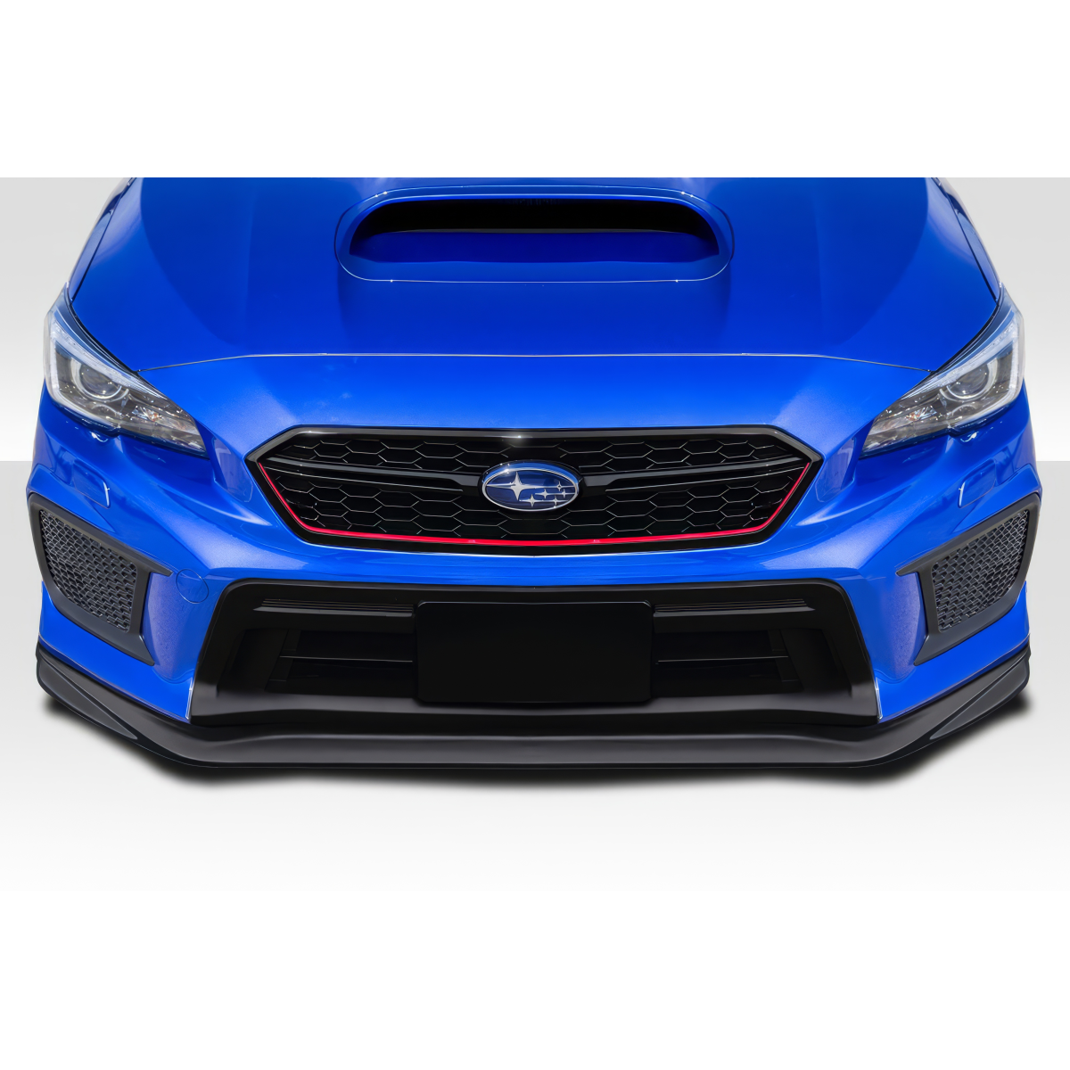 Modify your Subaru Impreza 2018 with our Exterior/Other Exterior - Frontal view of the Subaru Impreza front lip splitter