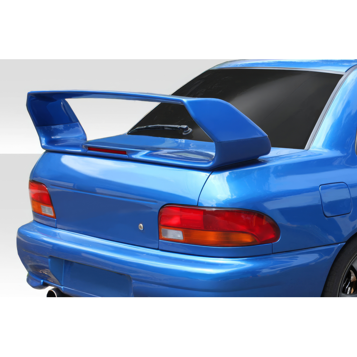 Modify your Subaru Impreza 1993 with our Exterior/Wings - Viewed from slightly above and behind vehicle