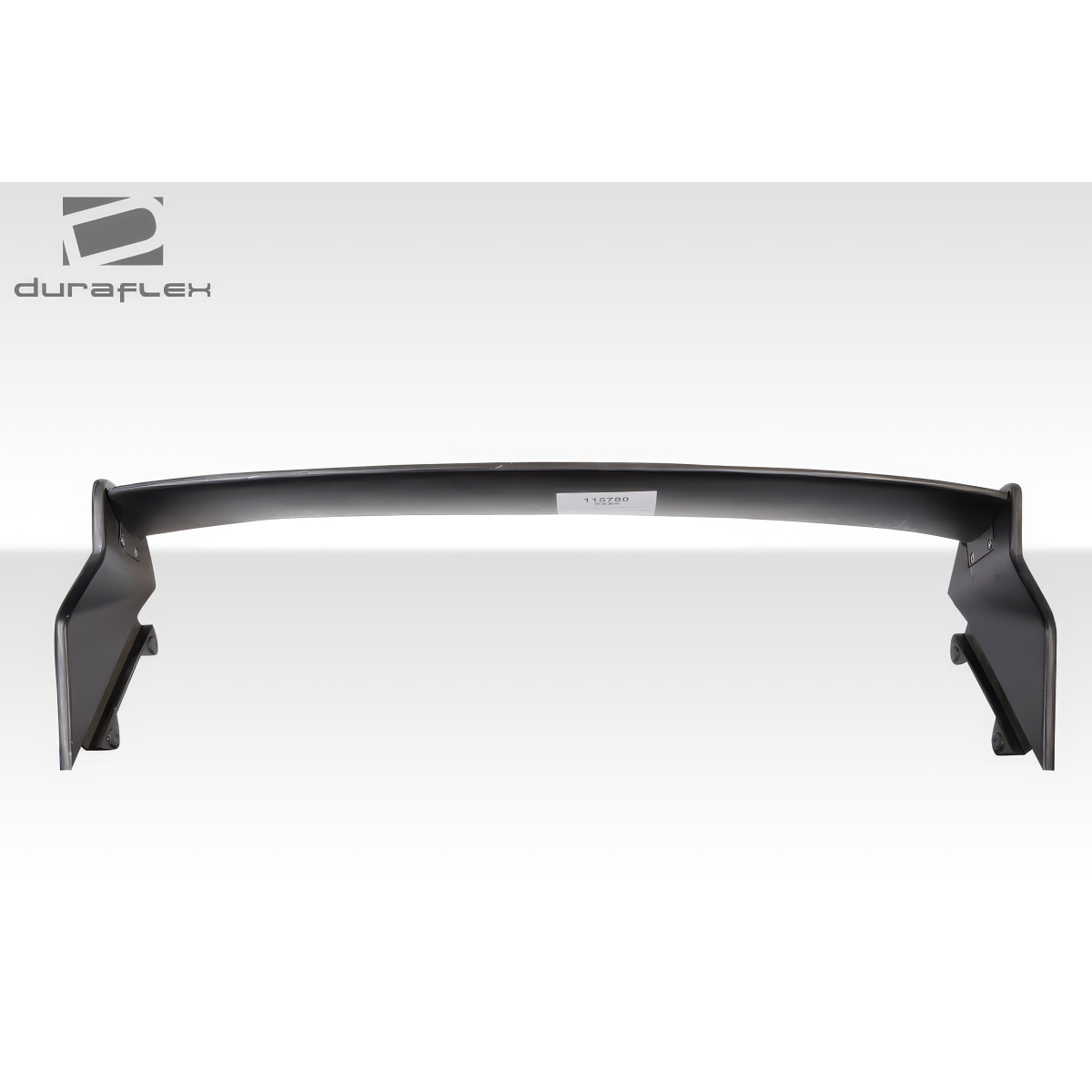 Modify your Mini Cooper 2007 with our Exterior/Wings - Front view shows the spoiler at a straight angle