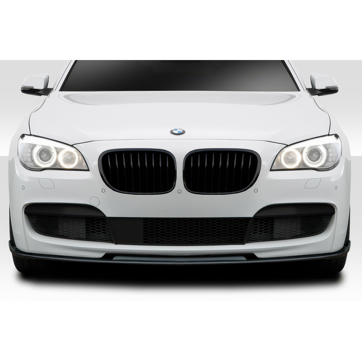 Modify your BMW 7-Series 2009 with our Exterior/Front Bumpers or Lips - Front view of the vehicle at a straight angle