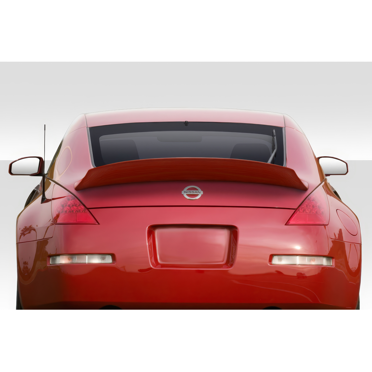 Modify your Nissan 350Z 2003 with our Exterior/Wings - Rear view of Nissan 350Z at slight angle