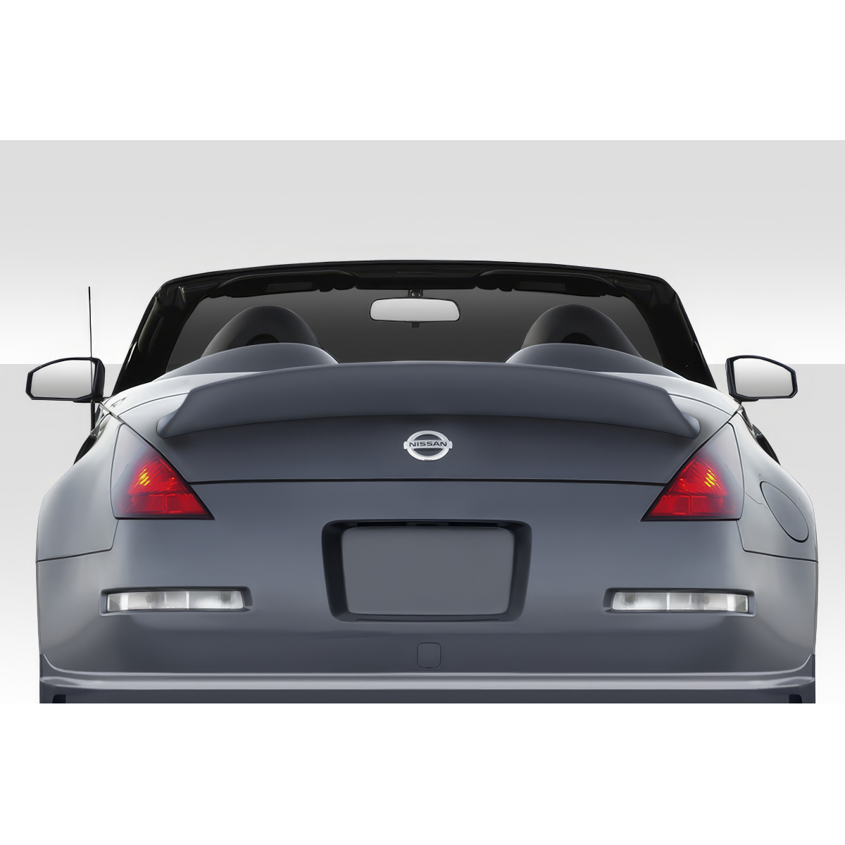 Modify your Nissan 350Z 2003 with our Exterior/Wings - View from rear at a slight elevation angle