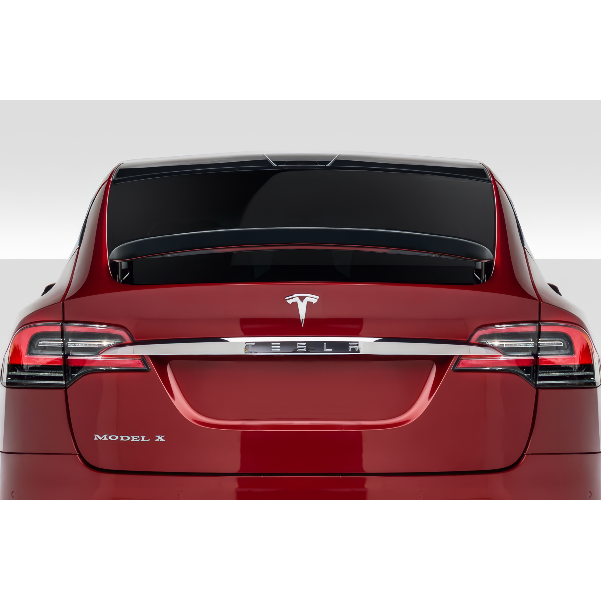 Modify your Tesla X 2016 with our Exterior/Wings - Rear view at a slight upward angle