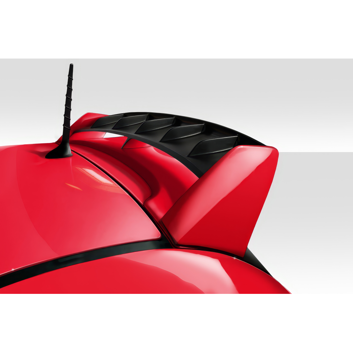 Modify your Fiat 500 2012 with our Exterior/Wings - Angled view of the rear roof wing spoiler