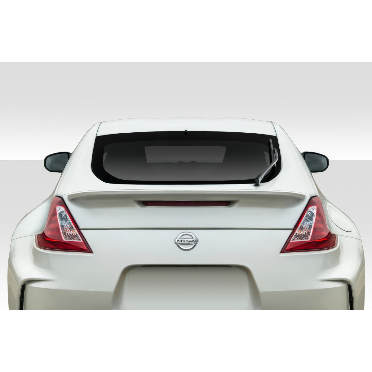 Modify your Nissan 370Z 2009 with our Exterior/Wings - Rear view at a slight upward angle