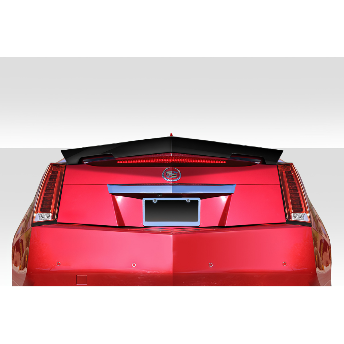 Modify your Cadillac CTS 2011 with our Exterior/Wings - Straight on rear view of Cadillac CTS with spoiler