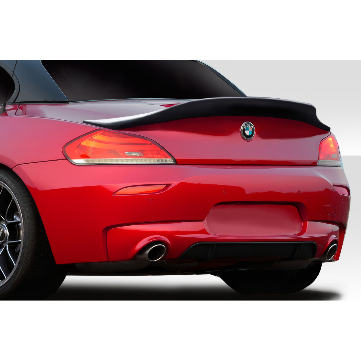 Modify your BMW Z4 2009 with our Exterior/Wings - Image shows rear part of vehicle at slight angle