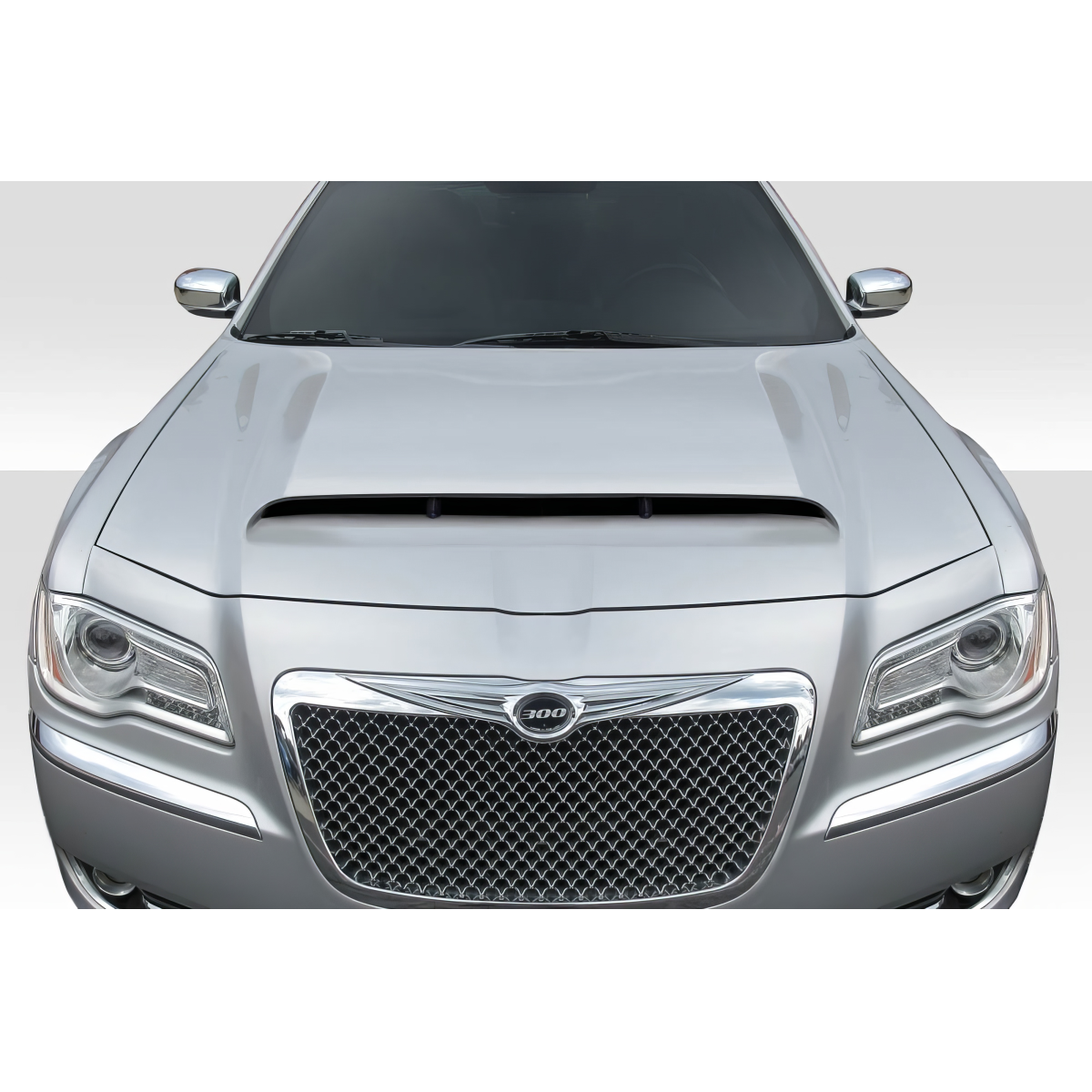 Modify your Chrysler 300 2011 with our Exterior/Hoods - Front view of exterior hood at eye level